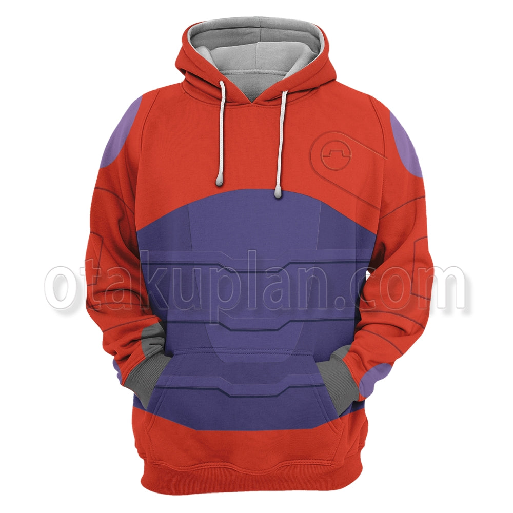 Big Hero 6 Hiro Red Baymax Armor Cosplay Hoodie