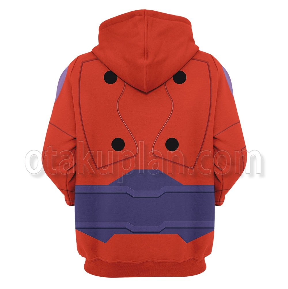 Big Hero 6 Hiro Red Baymax Armor Cosplay Hoodie