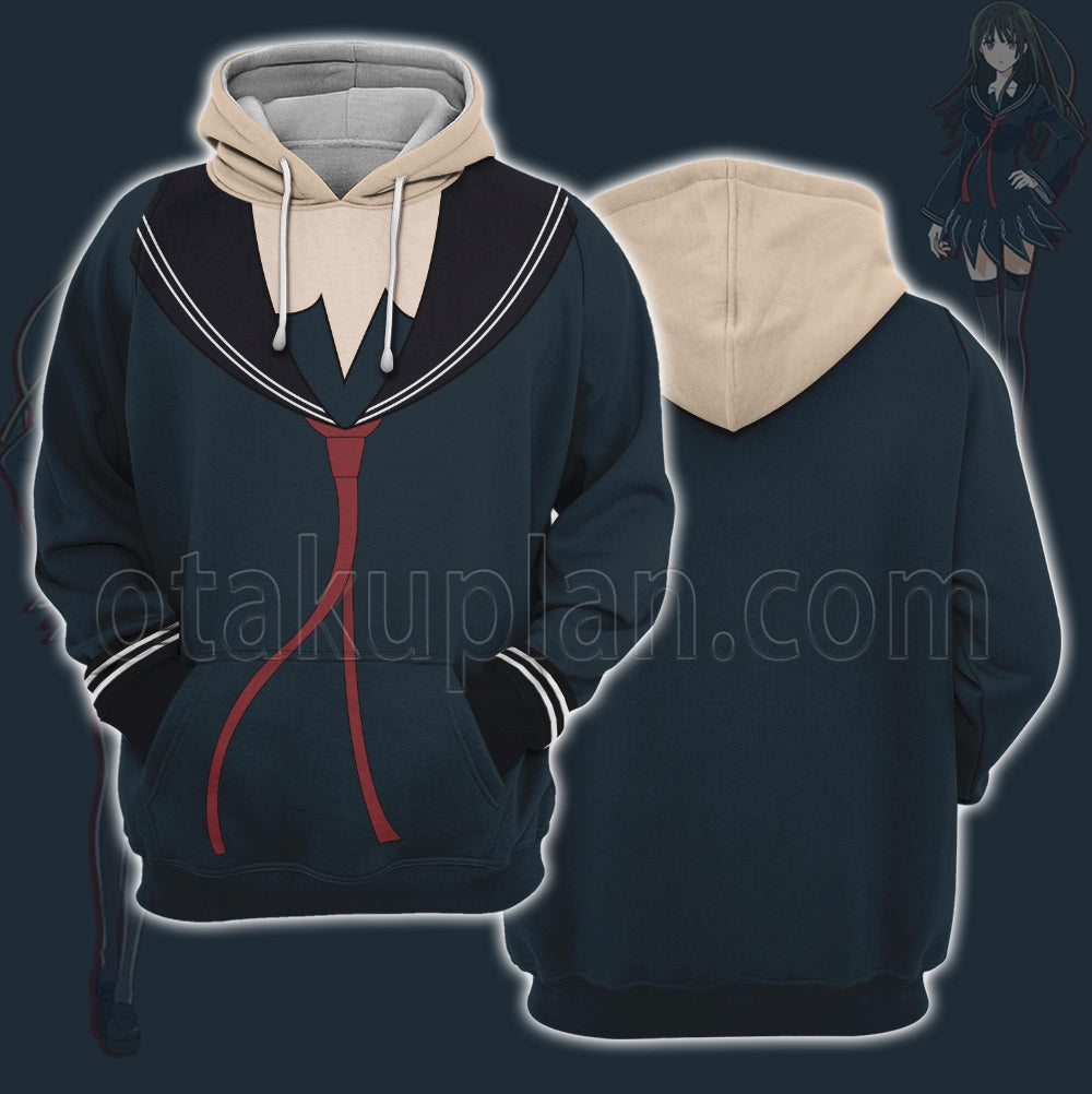 Black Bullet Kisara Tendo Uniform Cosplay Hoodie