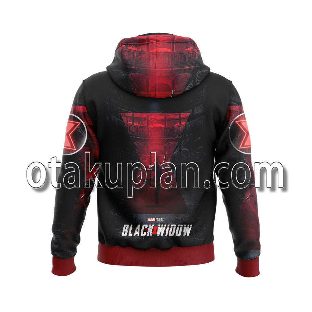 Black Widow Wallpaper Hoodie