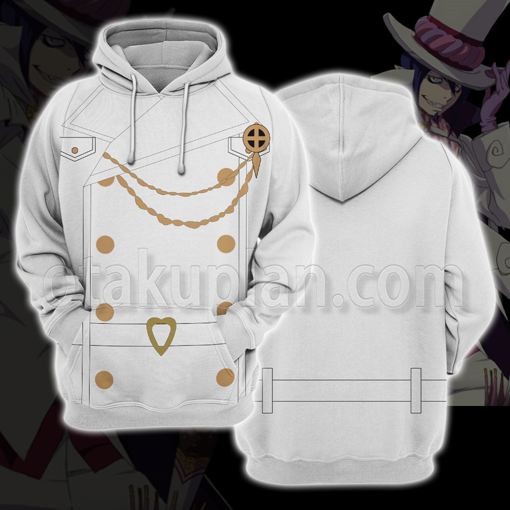 Blue Exorcist Kyoto Saga Mephisto Pheles Johann Faust V The King Of Time Loki Cosplay Hoodie