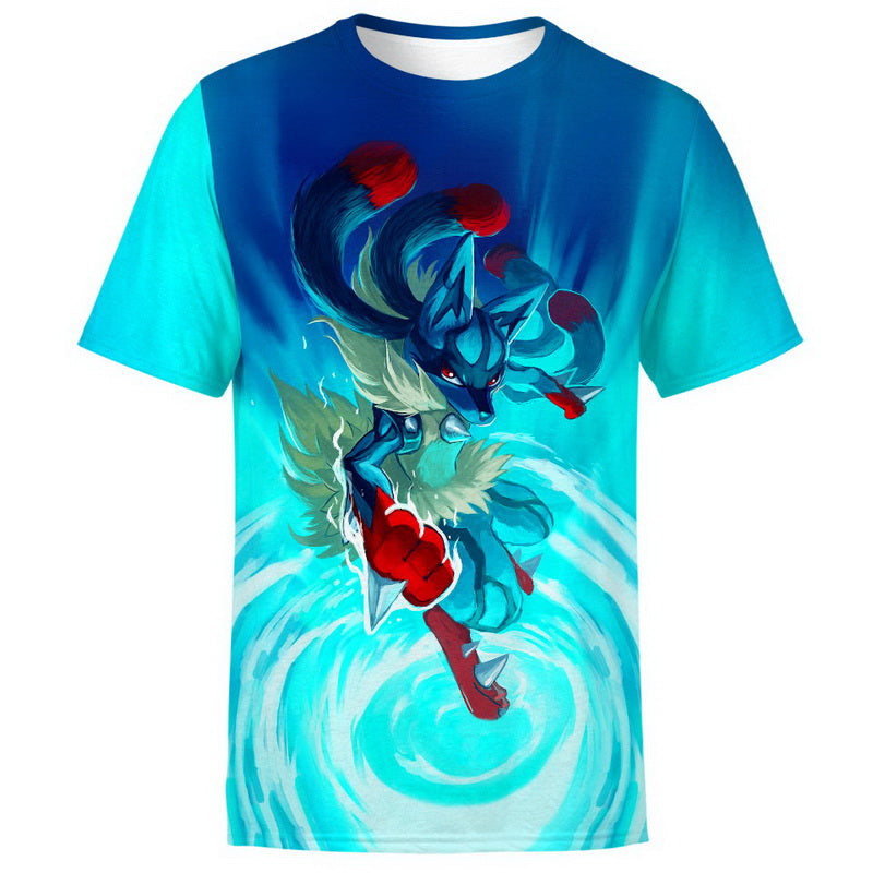 Blue Mega Lucario Hoodie / T-Shirt