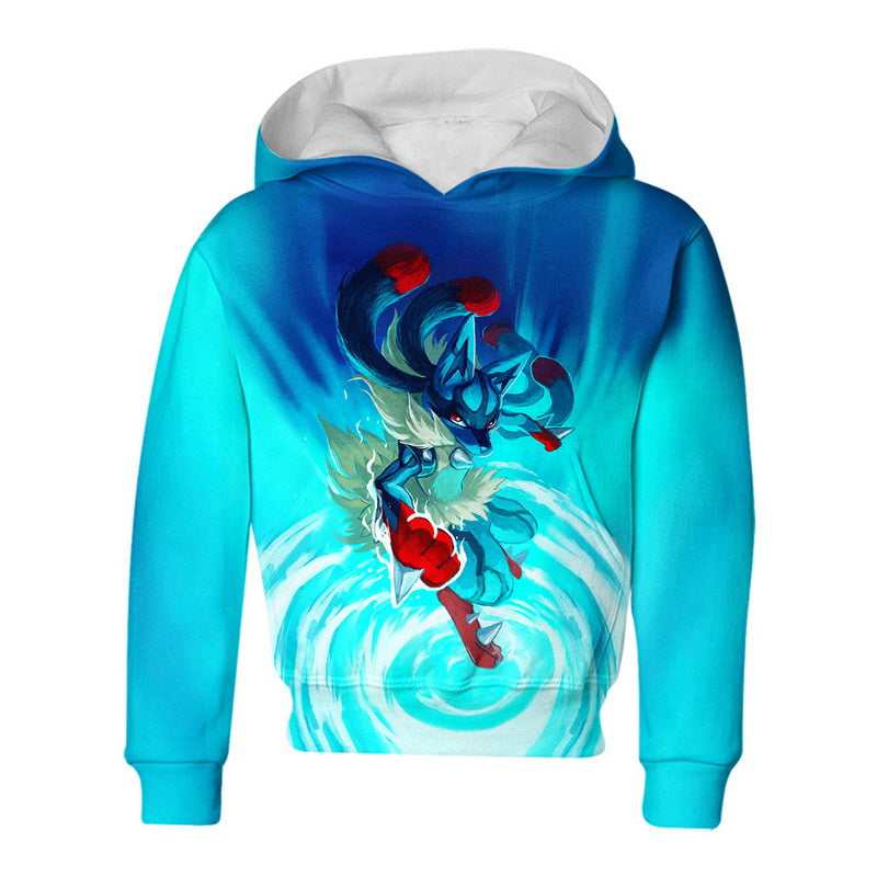 Blue Mega Lucario Hoodie / T-Shirt