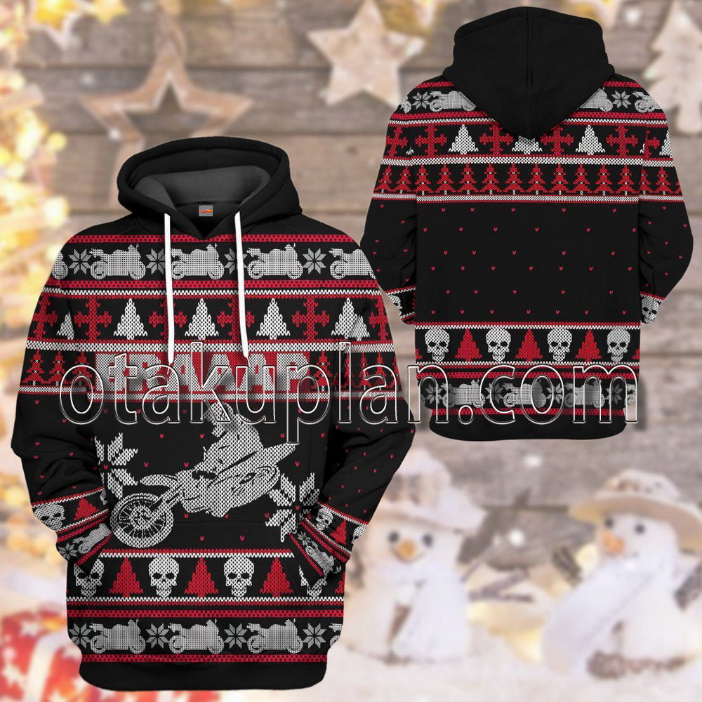 Braaap Dirt Bike Ugly Christmas Sweatshirt T-Shirt / Hoodie