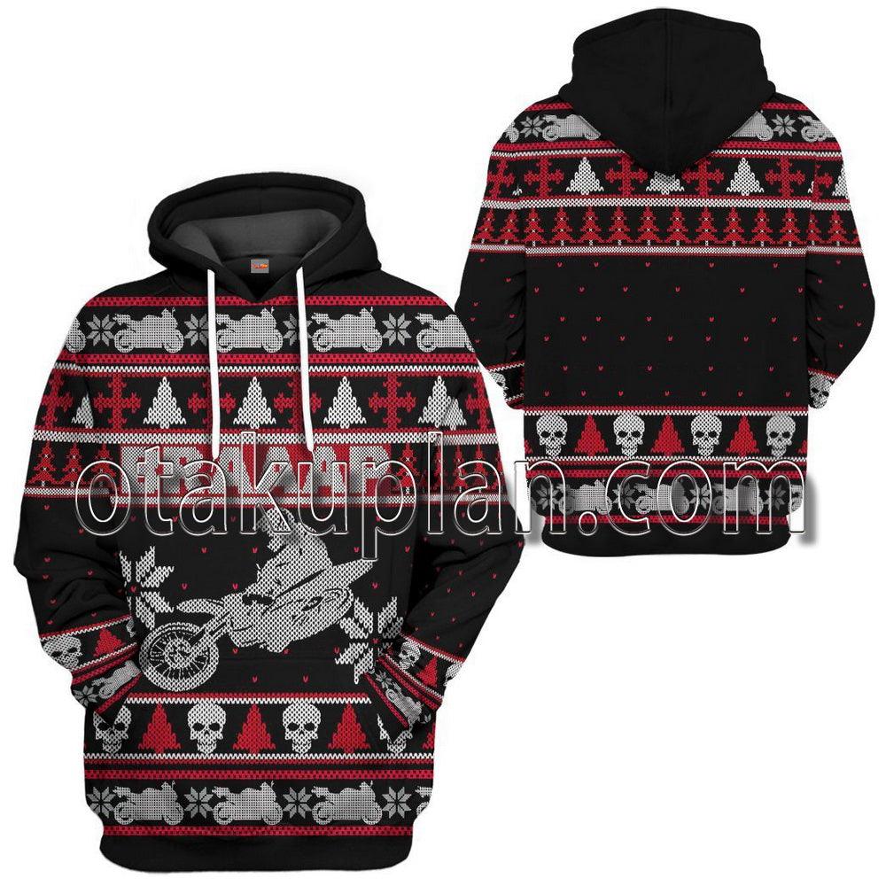 Braaap Dirt Bike Ugly Christmas Sweatshirt T-Shirt / Hoodie