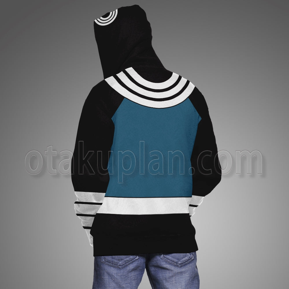 Bullseye Blue Snd Black Color Battle Uniform Cosplay Hoodie