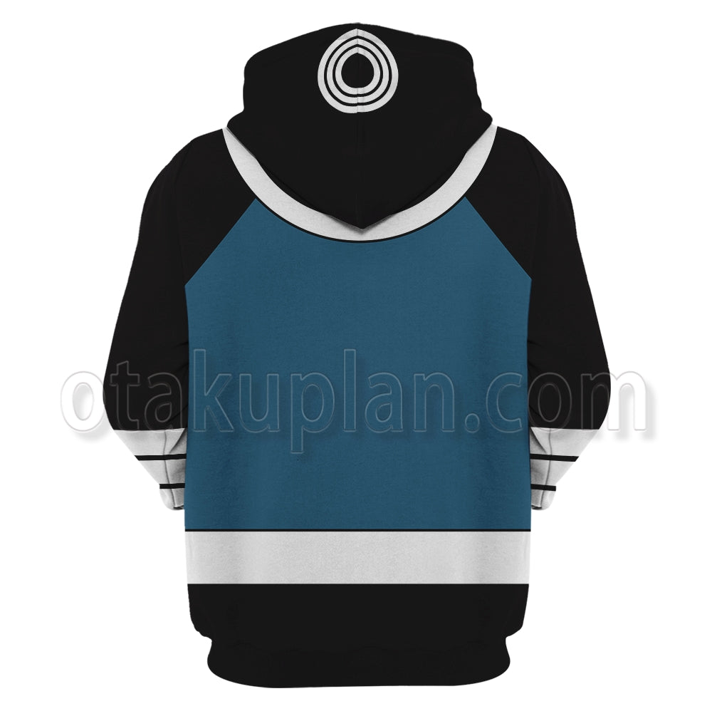 Bullseye Blue Snd Black Color Battle Uniform Cosplay Hoodie