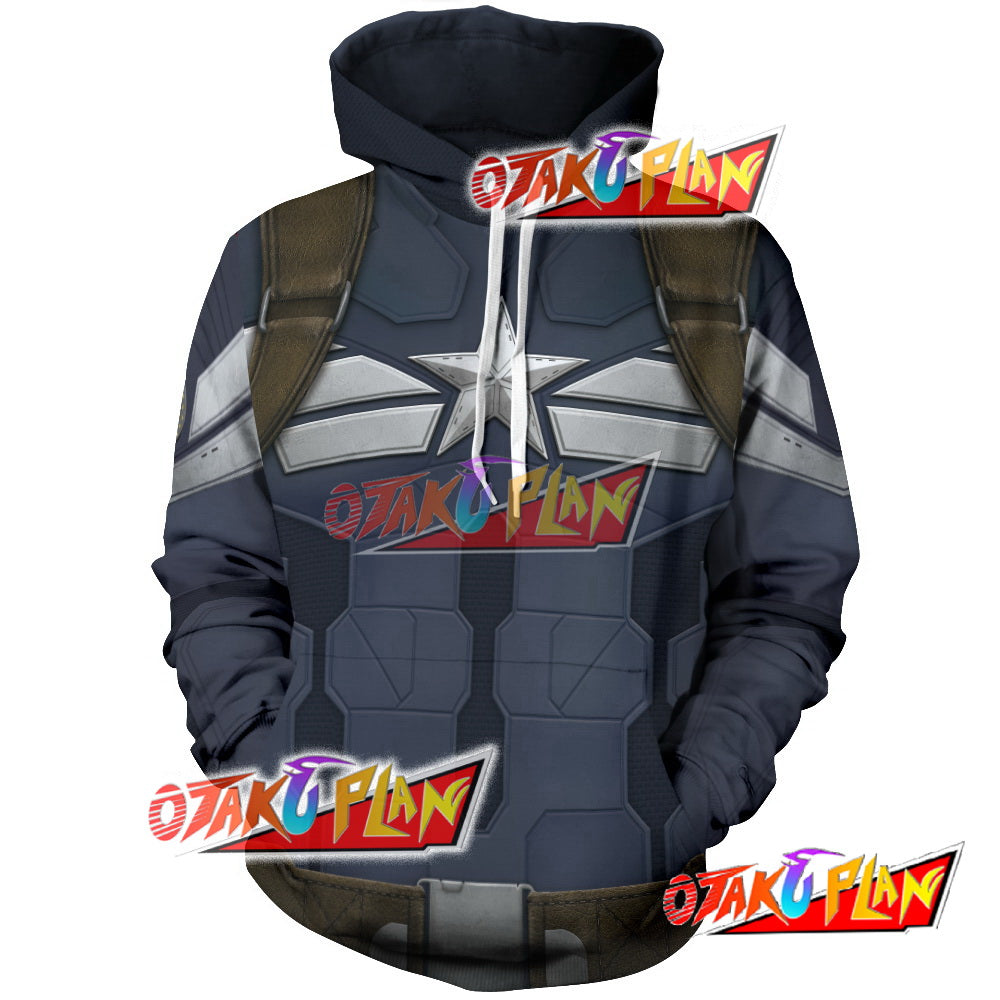 Captain Hero The Winter Soldier Unisex Pullover Hoodie