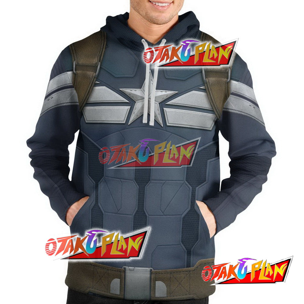 Captain Hero The Winter Soldier Unisex Pullover Hoodie