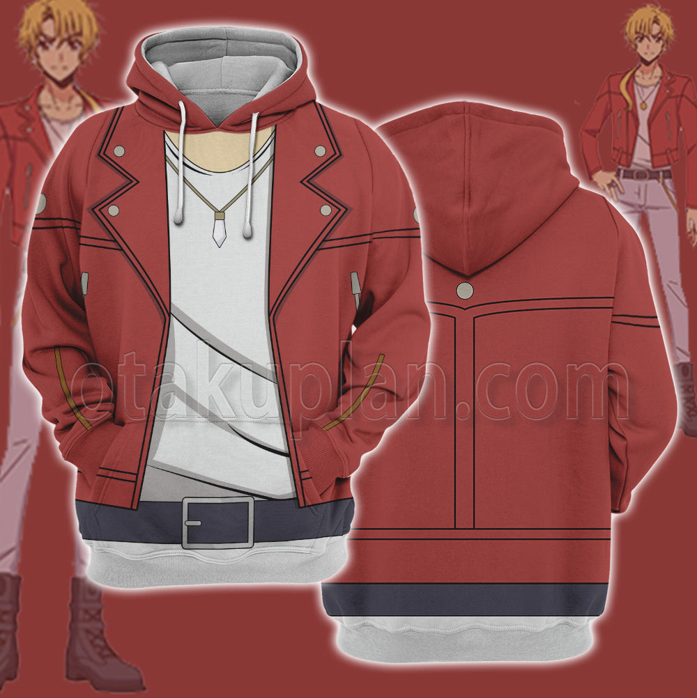 Cardfight Ebata Touya Red Cosplay Hoodie