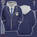 Cardfight Koshiba Raika Blue Suit Cosplay Hoodie