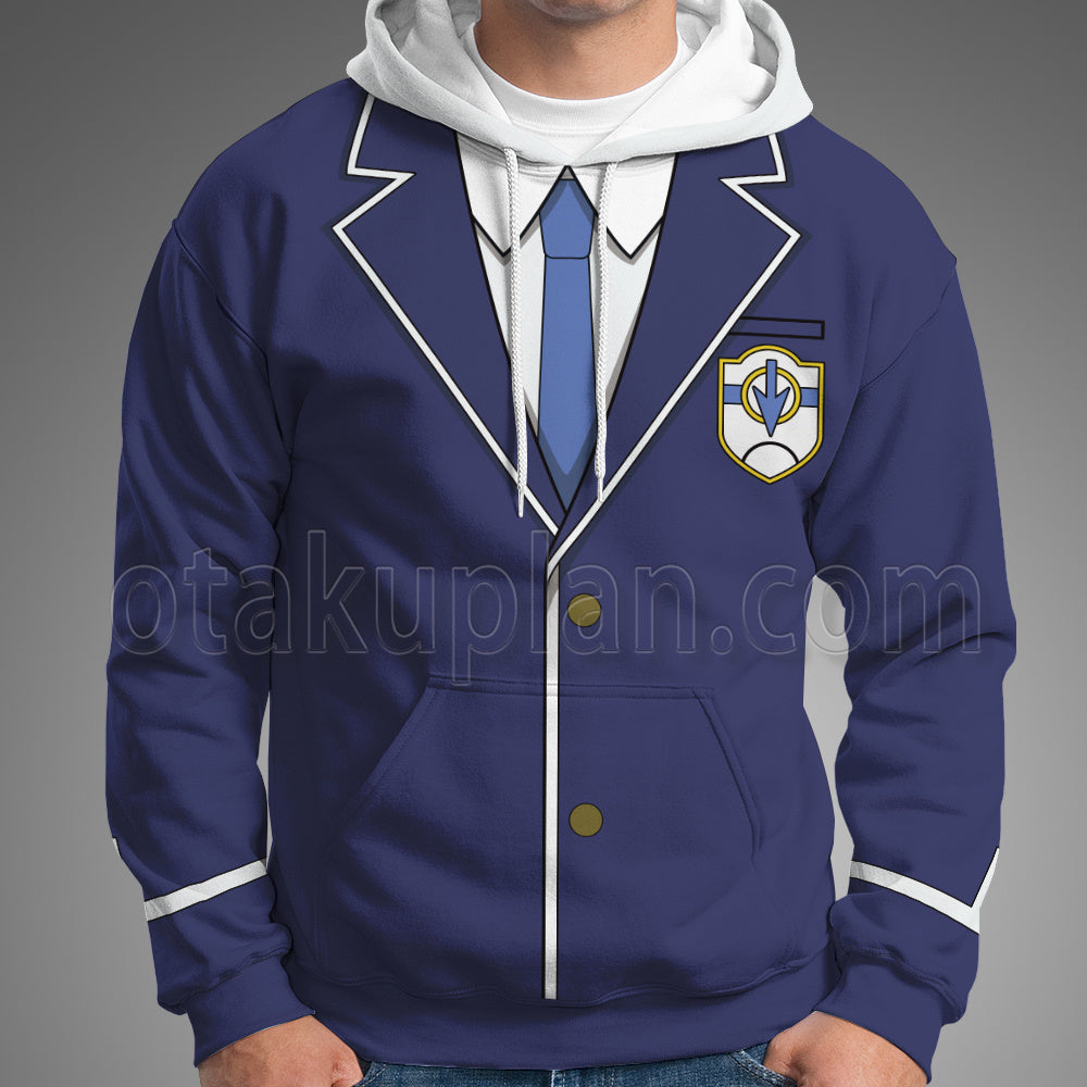 Cardfight Koshiba Raika Blue Suit Cosplay Hoodie