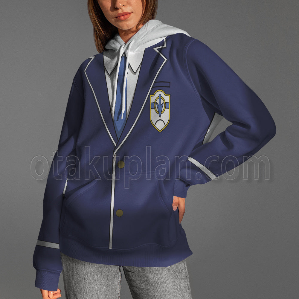 Cardfight Koshiba Raika Blue Suit Cosplay Hoodie