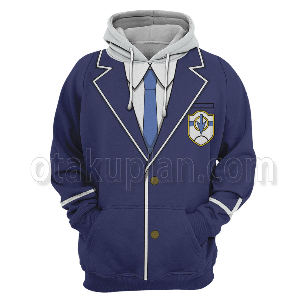 Cardfight Koshiba Raika Blue Suit Cosplay Hoodie