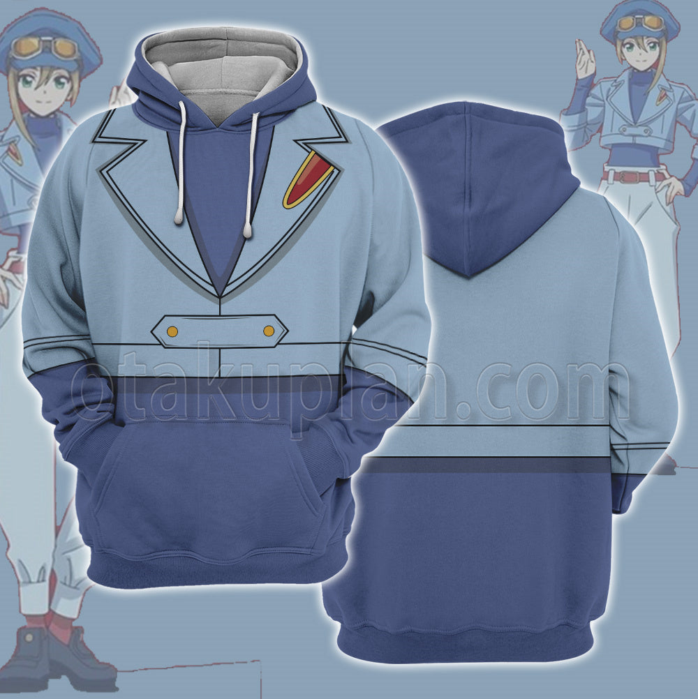 Cardfight Ookura Megumi Blue Cosplay Hoodie