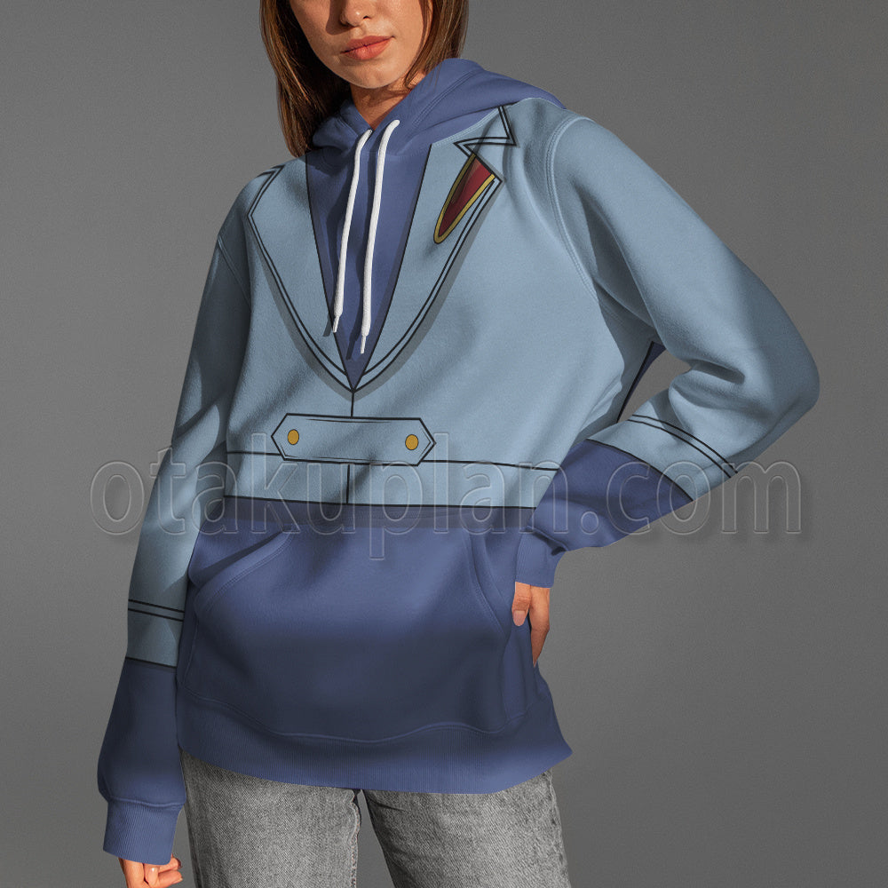 Cardfight Ookura Megumi Blue Cosplay Hoodie