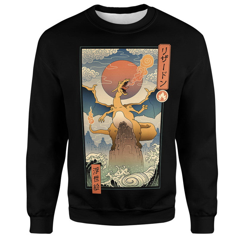 Charizard Ukiyo-e Hoodie / T-Shirt