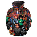 Civil Rights Leaders Super Heroes All Over Hoodie