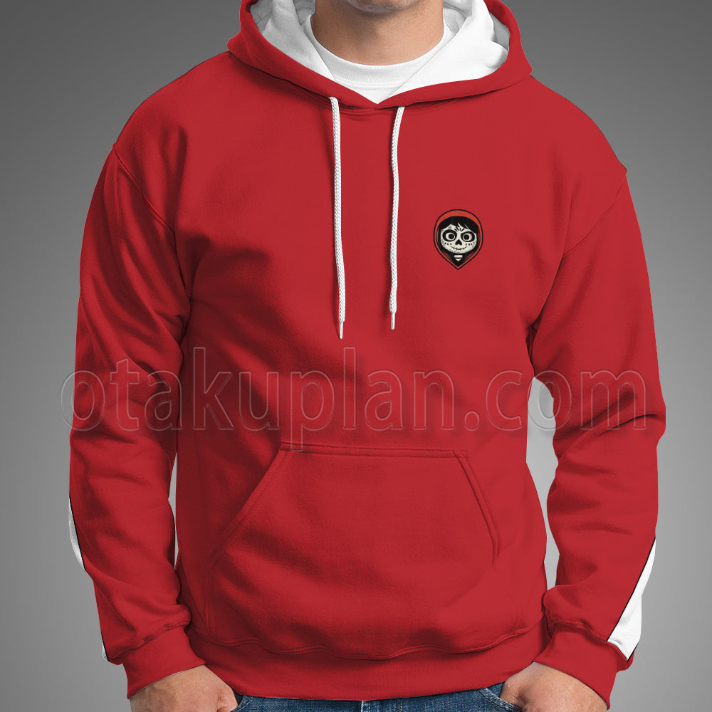 Coco Miguel Red White Striped Coat Cosplay Hoodie