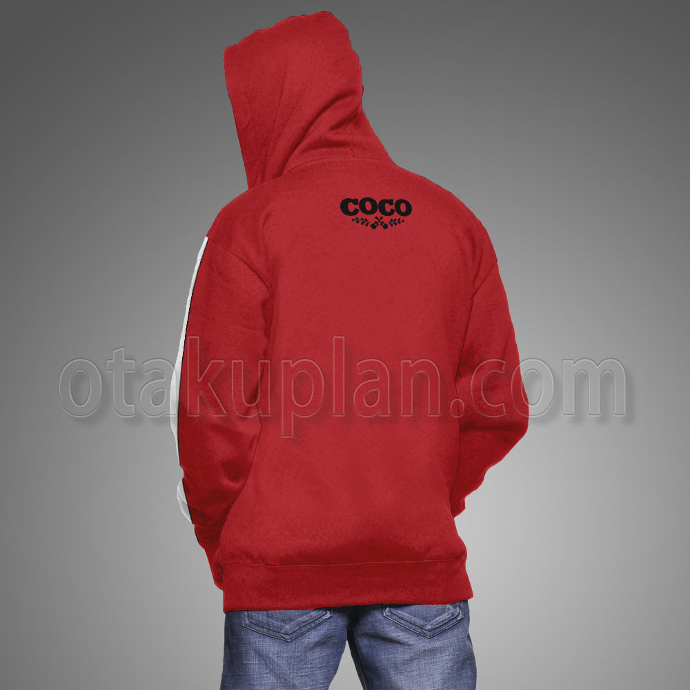 Coco Miguel Red White Striped Coat Cosplay Hoodie