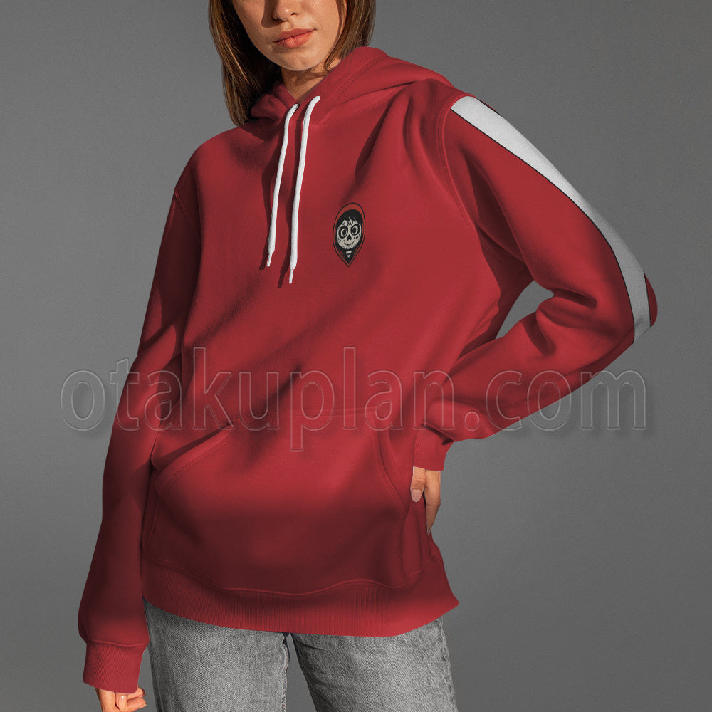 Coco Miguel Red White Striped Coat Cosplay Hoodie