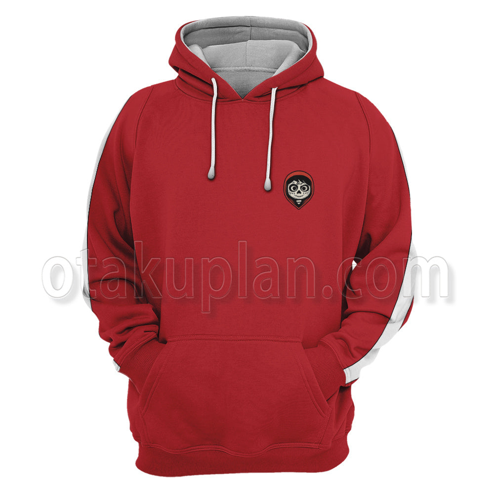 Coco Miguel Red White Striped Coat Cosplay Hoodie