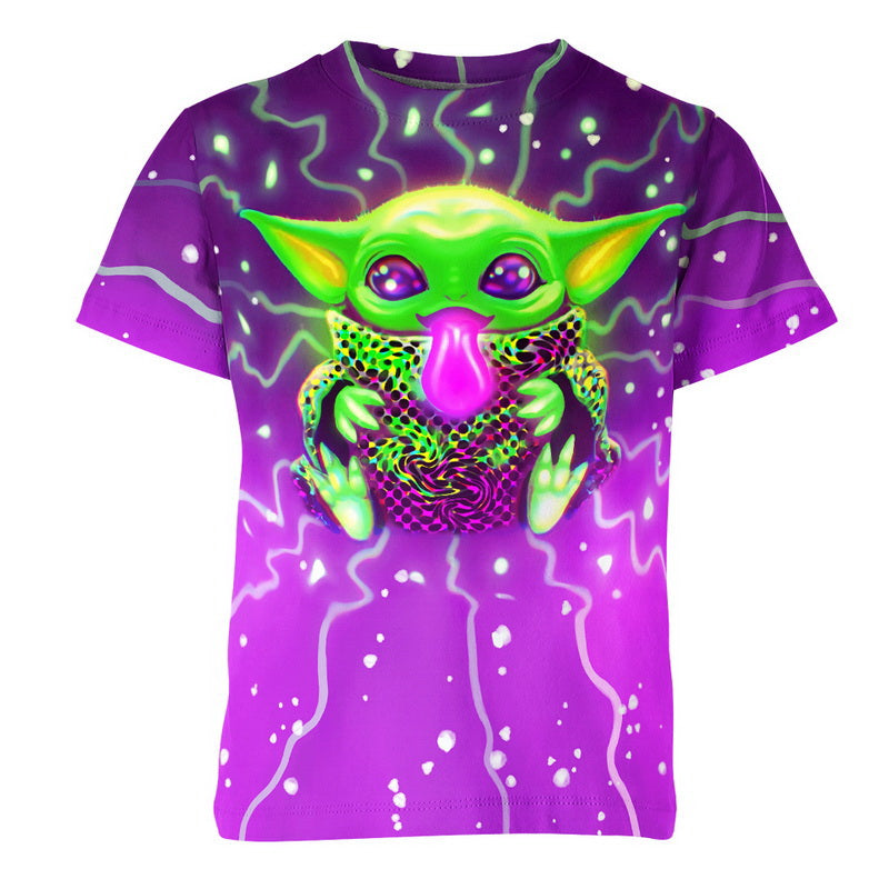 Colorful Baby Yoda Hoodie / T-Shirt