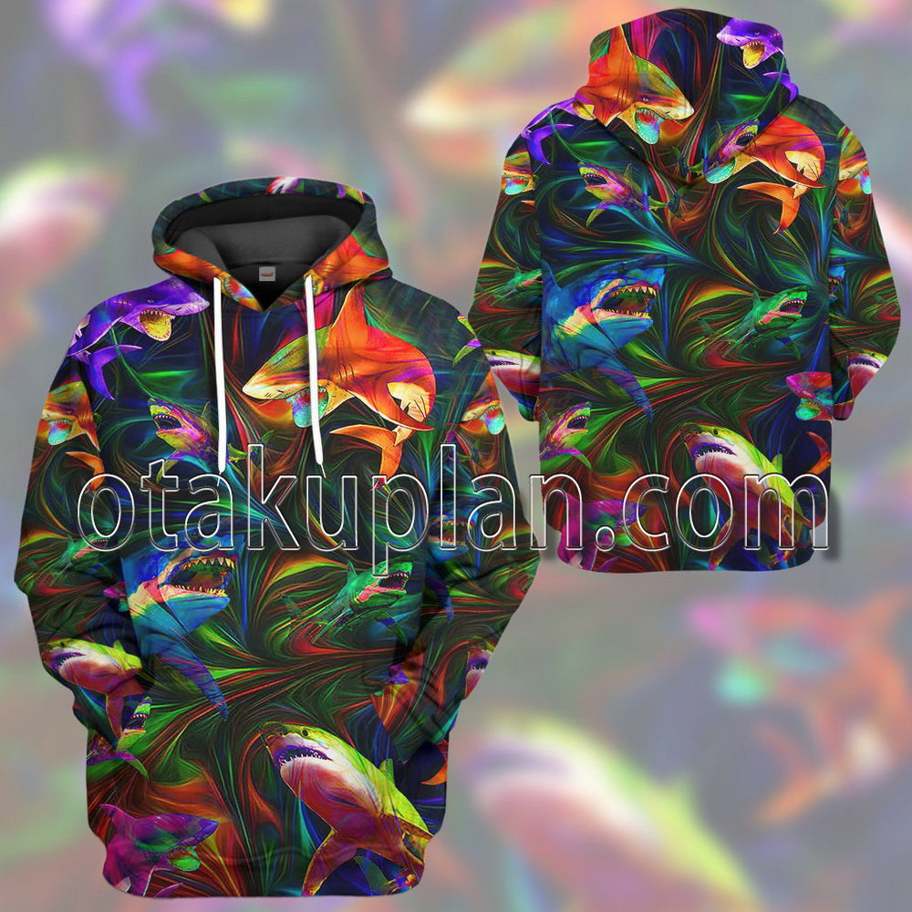 Colorful Shark T-Shirt / Hoodie