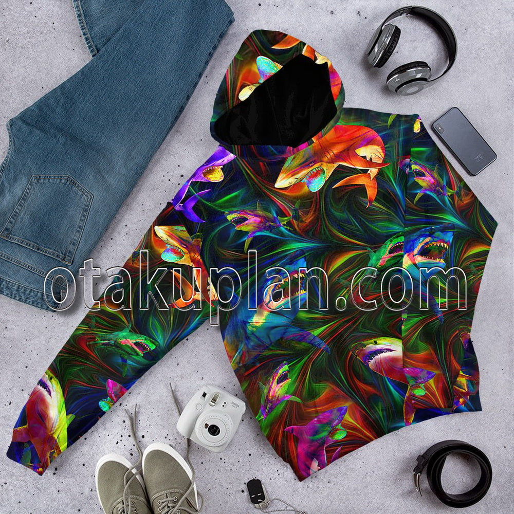 Colorful Shark T-Shirt / Hoodie