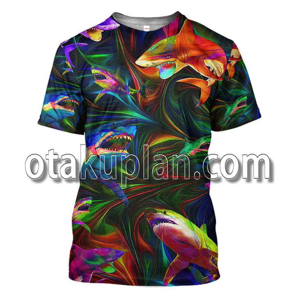 Colorful Shark T-Shirt / Hoodie
