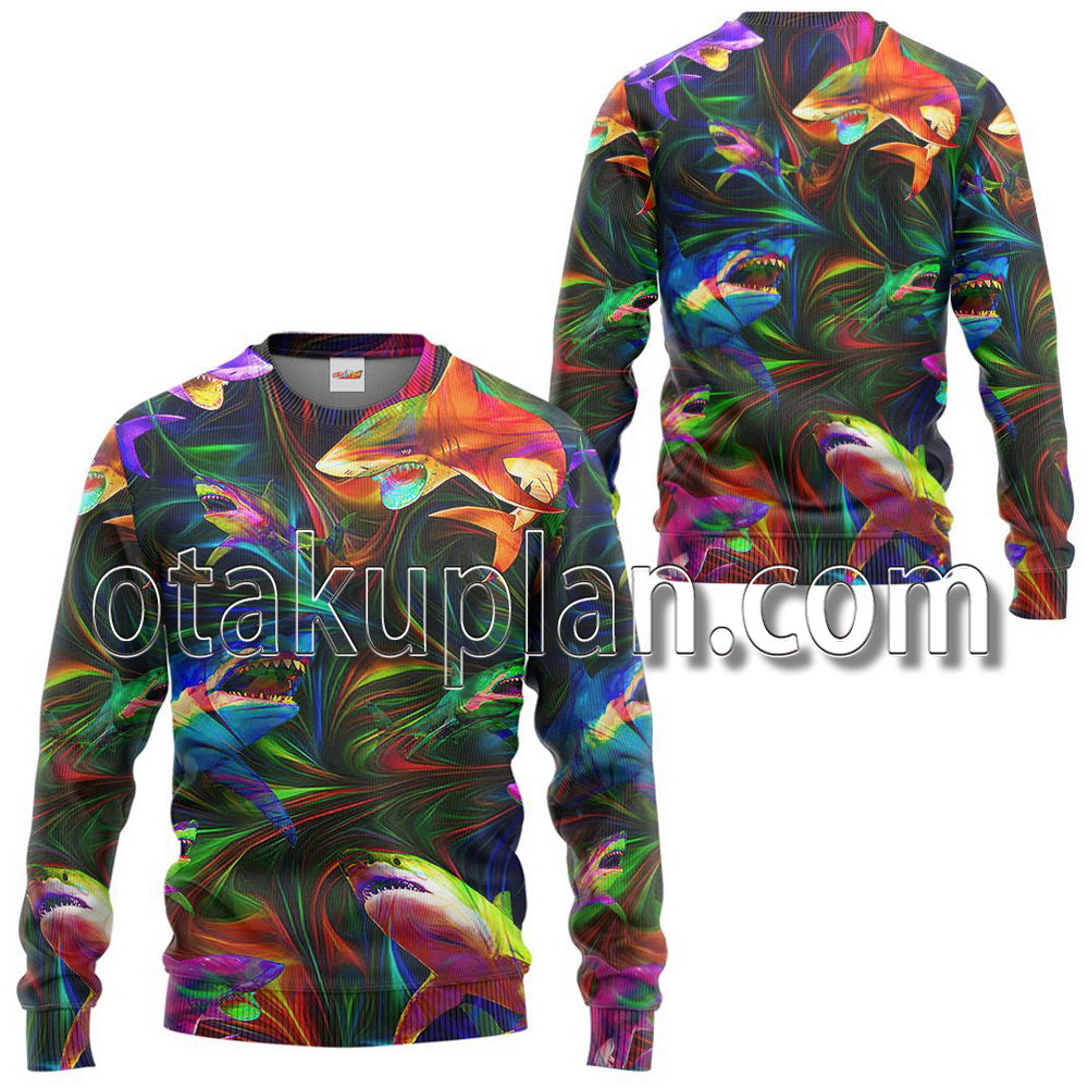 Colorful Shark T-Shirt / Hoodie