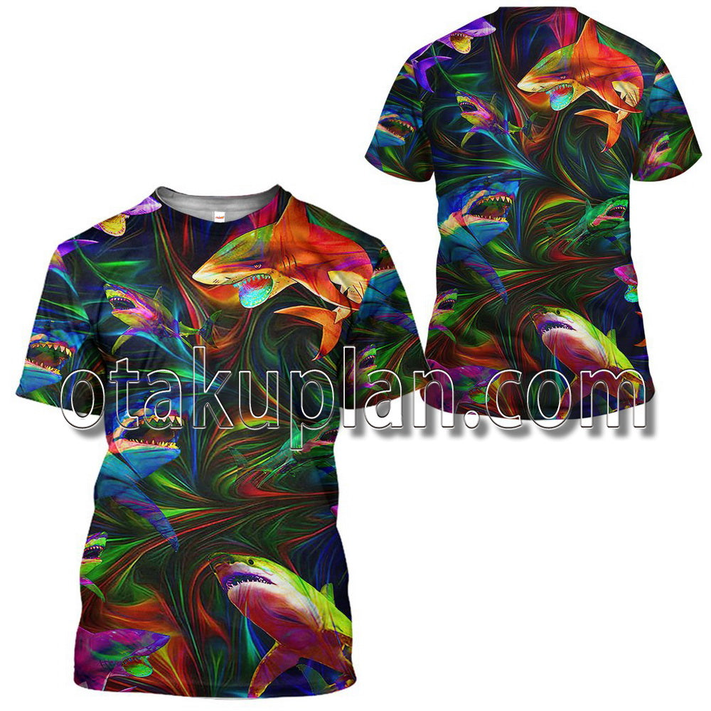 Colorful Shark T-Shirt / Hoodie