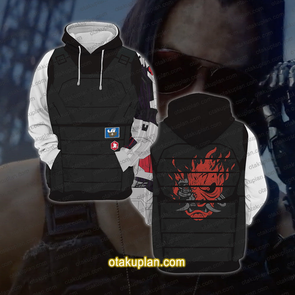 Cyberpunk 2077 Keanu Reeves Cosplay Hoodie