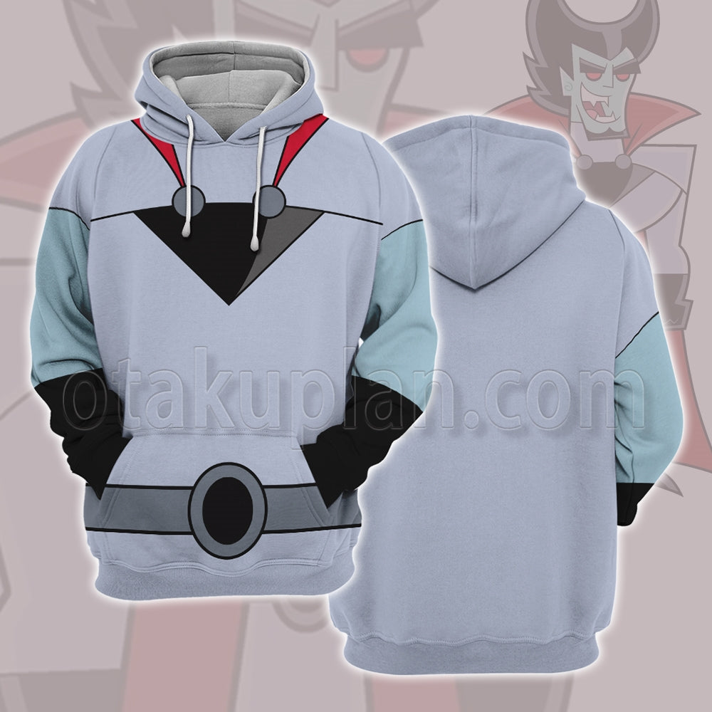 Danny Phantom Count Dracula Vlad Plasmius Battle Suit Cosplay Hoodie