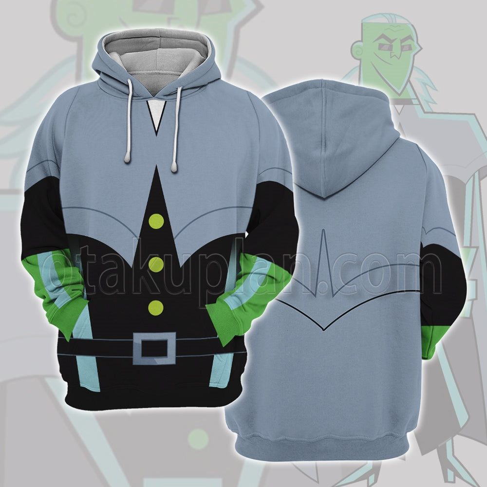 Danny Phantom Nicolai Technus Battle Suit Cosplay Hoodie