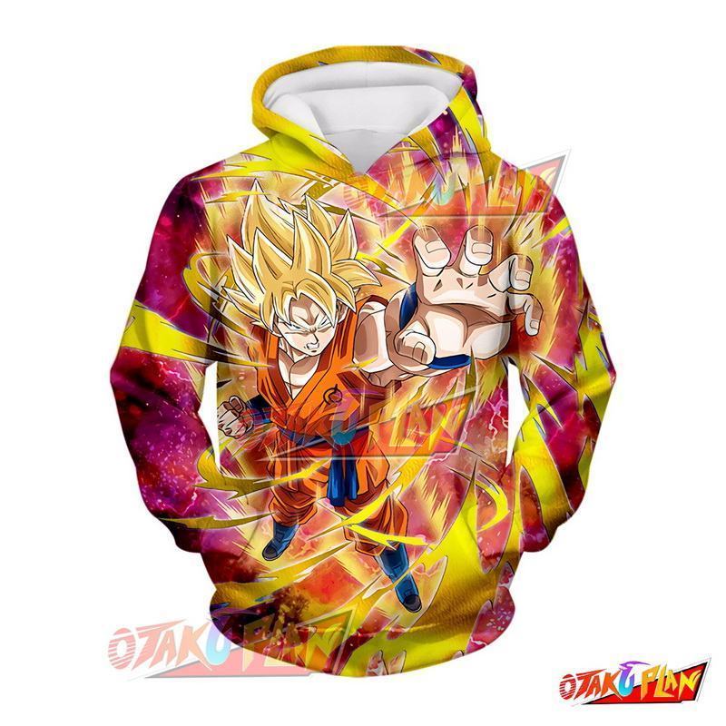 Dragon Ball Heartfelt Transformation Super Saiyan Goku Hoodie