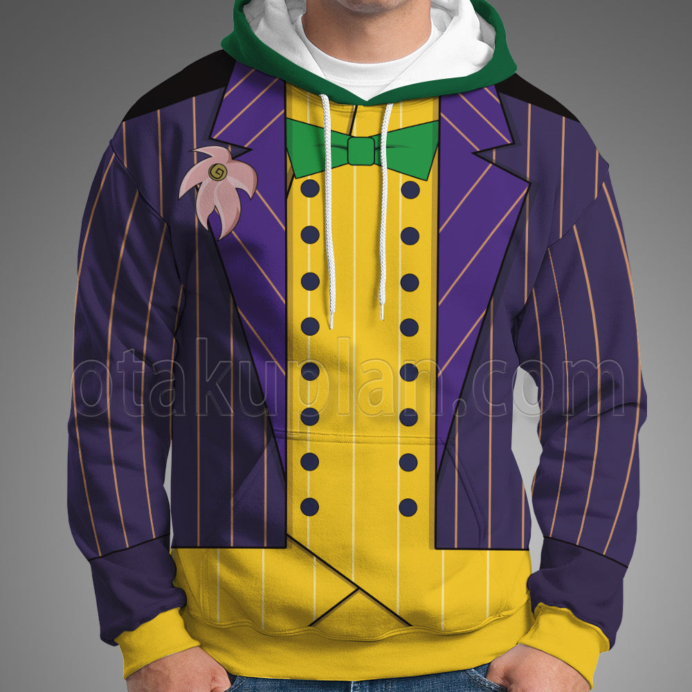 Dc Arkham Asylum Joker Yellow And Purple Cosplay Hoodie