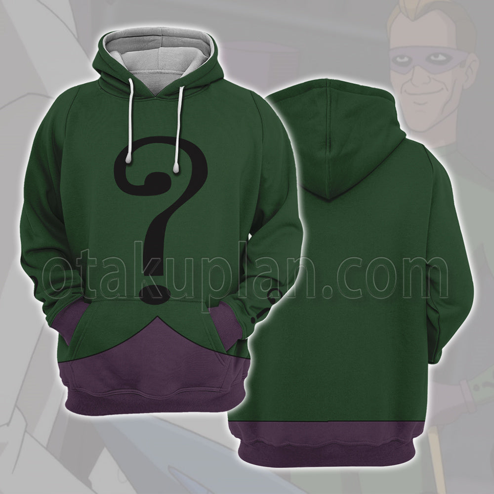 Dc Batman Return Of The Caped Crusaders Riddler Clothing Ds Cosplay Hoodie