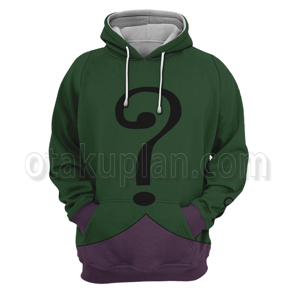 Dc Batman Return Of The Caped Crusaders Riddler Clothing Ds Cosplay Hoodie