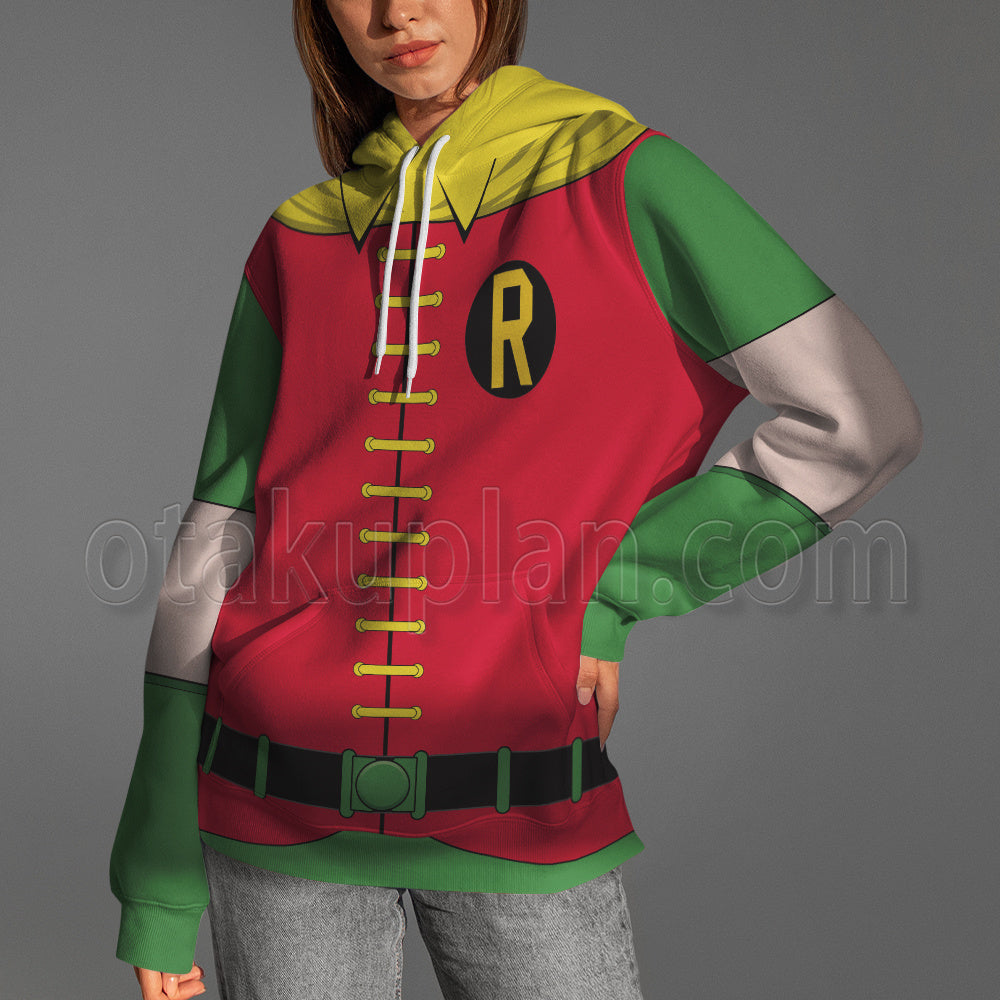 Dc Batman Return Of The Caped Crusaders Robin Suit Ds Cosplay Hoodie