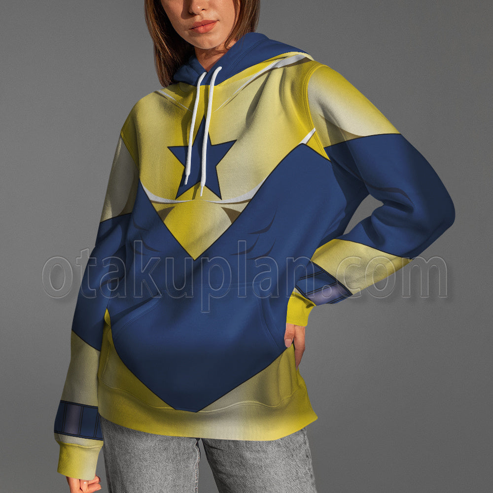 Dc Blue Beetle Booster Gold Combats Cosplay Hoodie