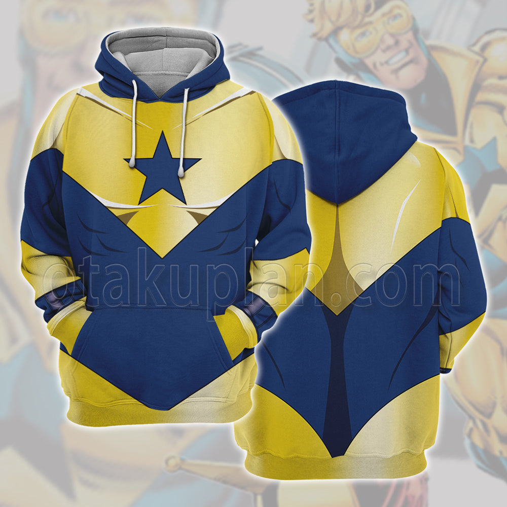 Dc Blue Beetle Booster Gold Combats Cosplay Hoodie