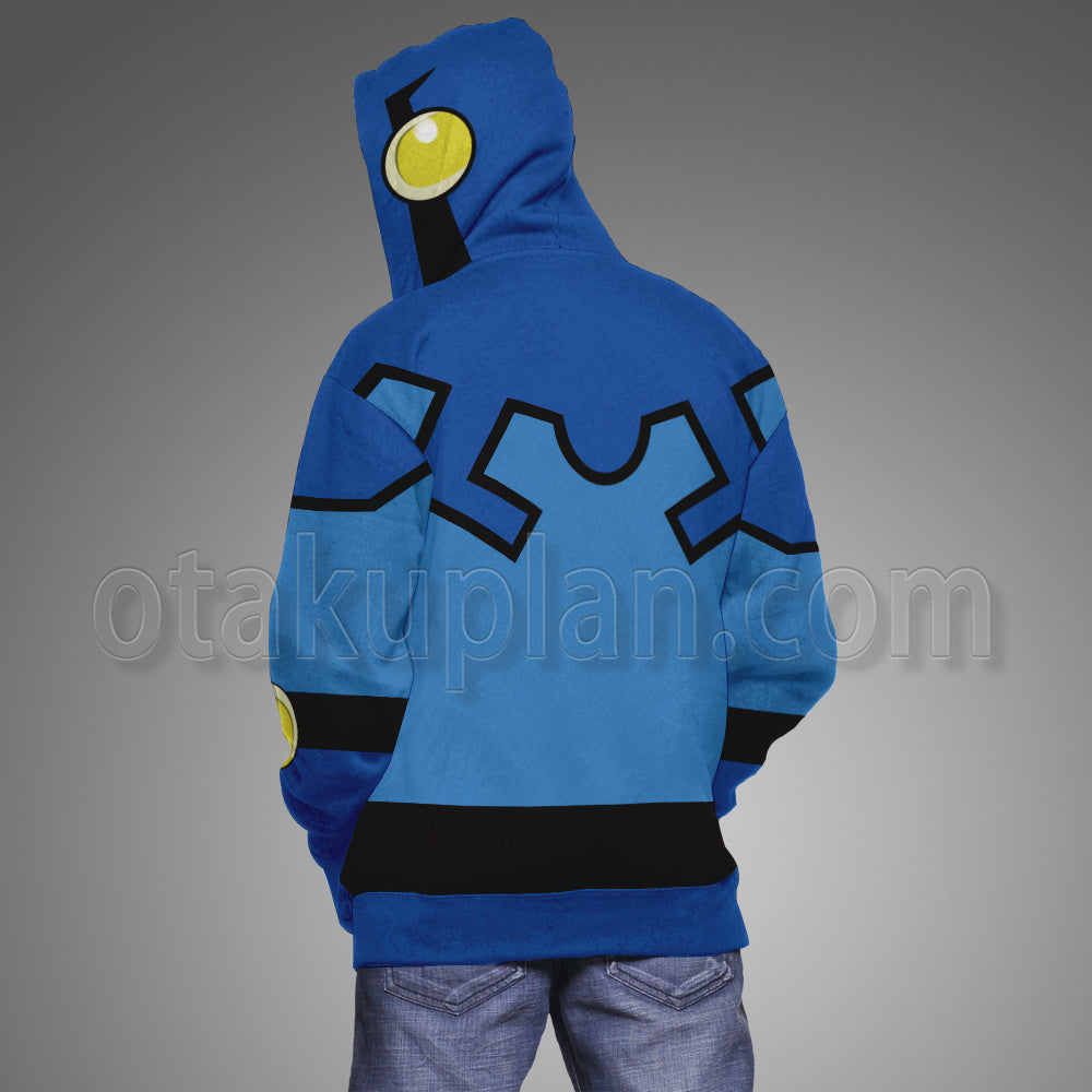 Dc Blue Beetle Second Generation Ted Kord Combats Cosplay Hoodie