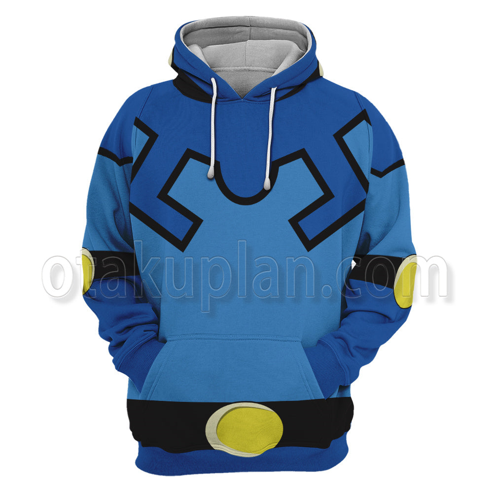Dc Blue Beetle Second Generation Ted Kord Combats Cosplay Hoodie