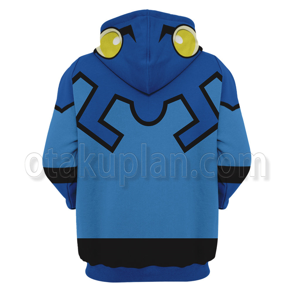 Dc Blue Beetle Second Generation Ted Kord Combats Cosplay Hoodie
