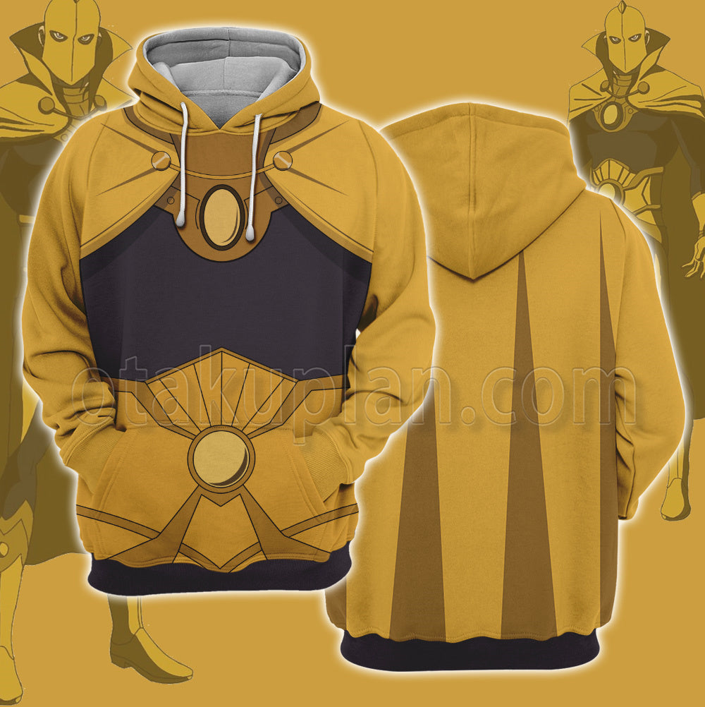 Dc Doctor Fate Yellow Cosplay Hoodie