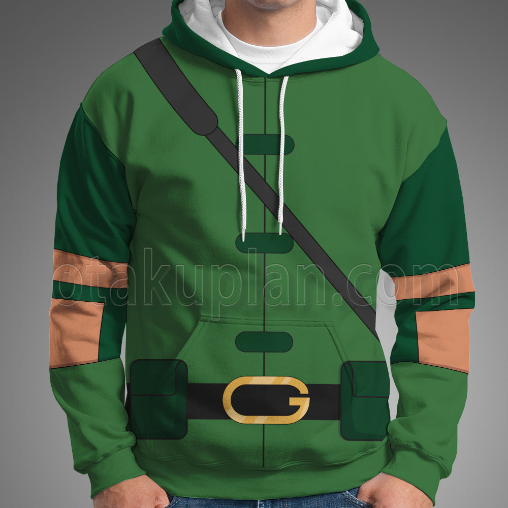 Dc Greeb Arrow Green Uniform Cosplay Hoodie