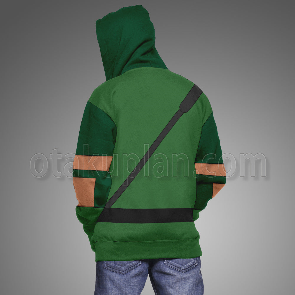 Dc Greeb Arrow Green Uniform Cosplay Hoodie