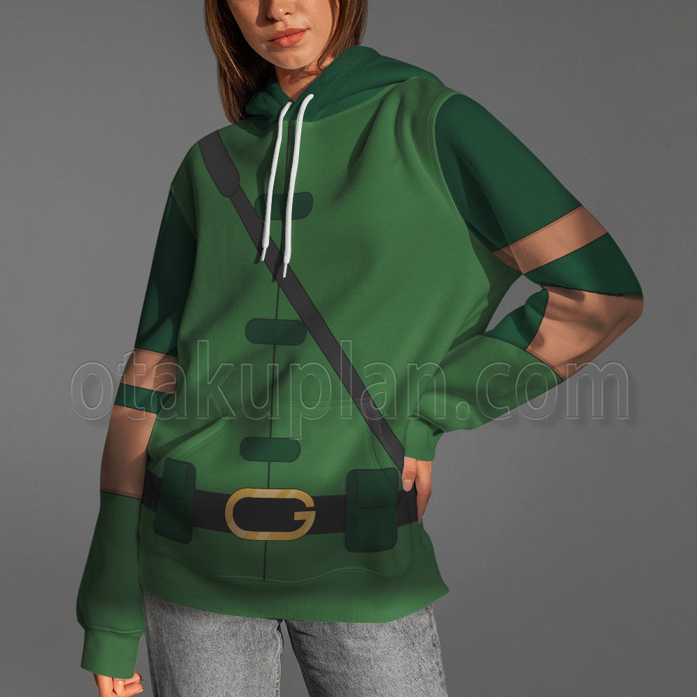 Dc Greeb Arrow Green Uniform Cosplay Hoodie