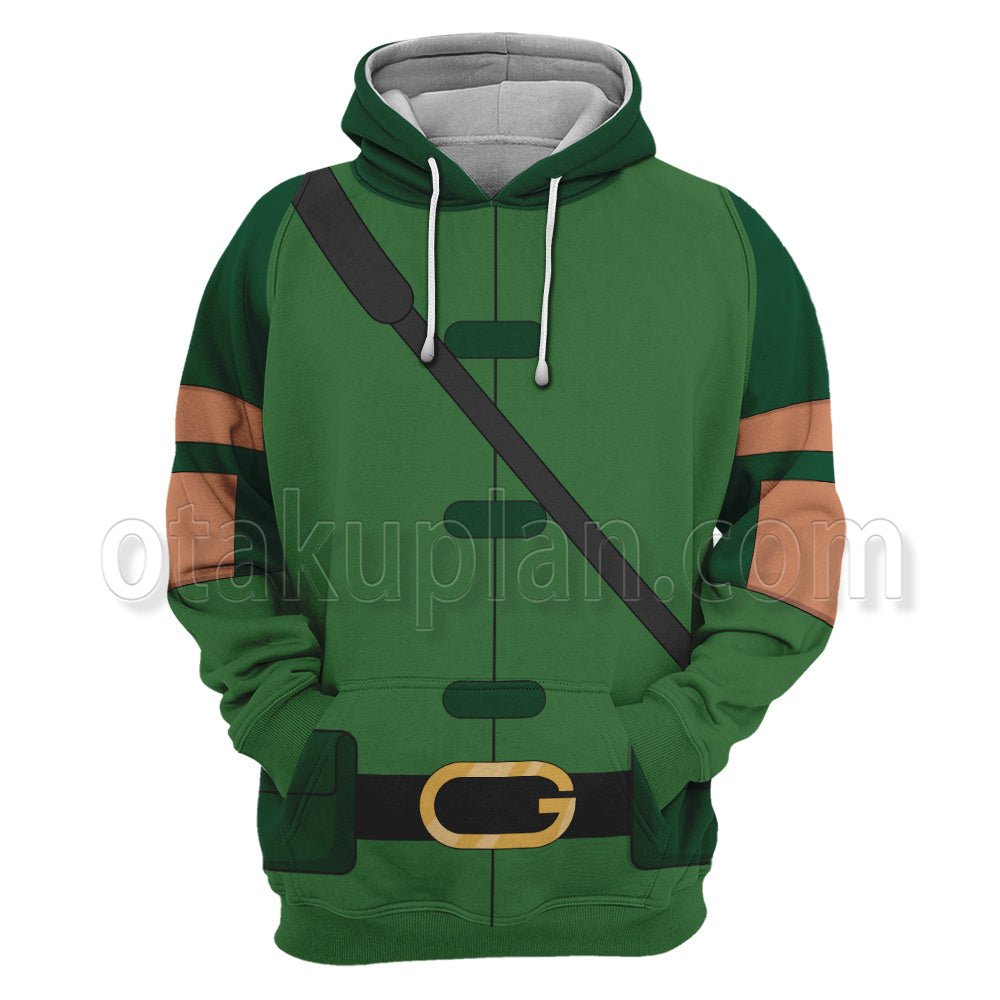 Dc Greeb Arrow Green Uniform Cosplay Hoodie
